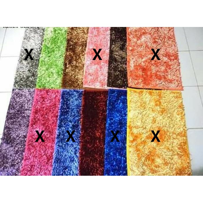 Carpet KARPET PERMADANI CENDOL KILAP GLOSSY TEBAL ANTI SLIP PREMIUM SUPER QUALITY 145X200