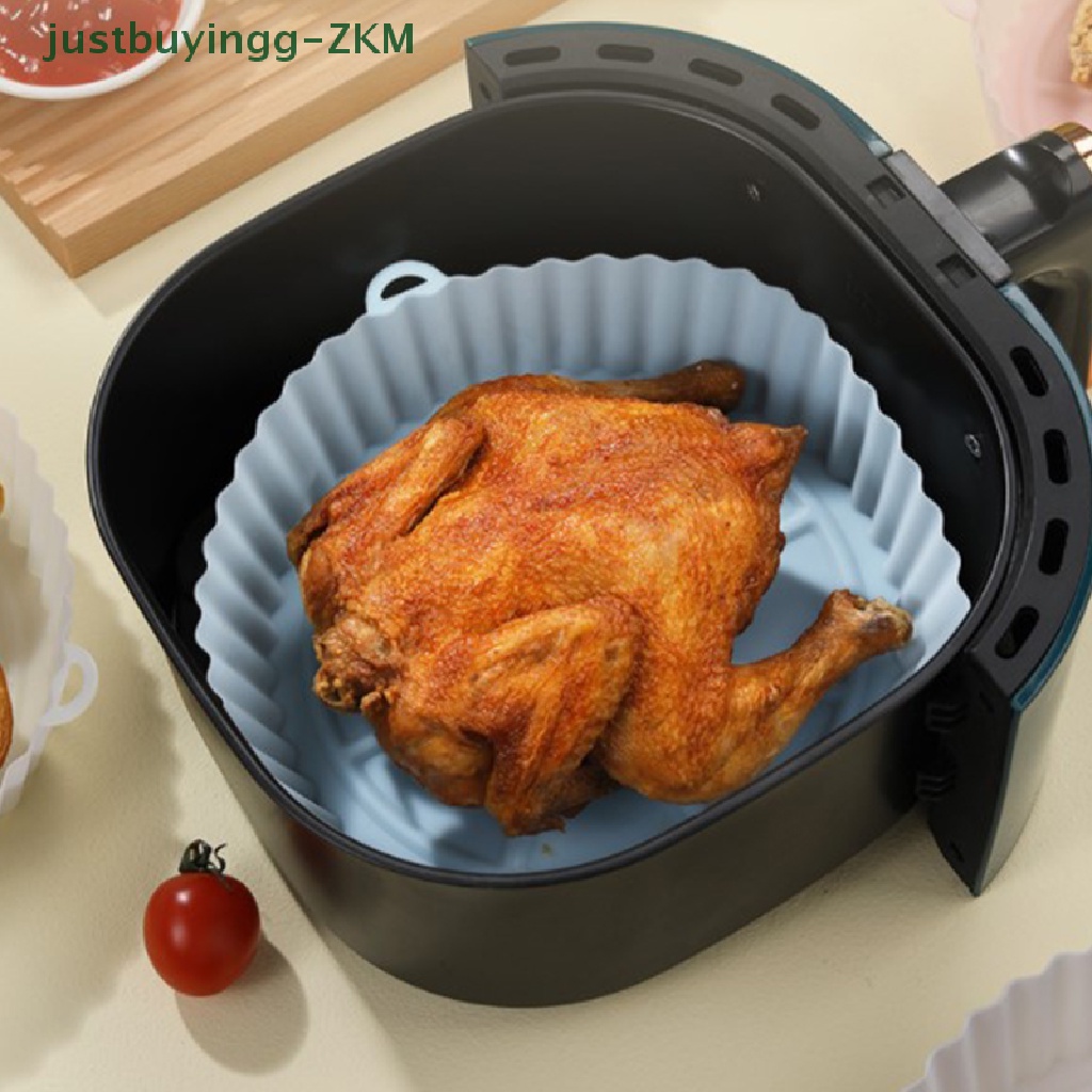 (justbuyingg) Airfryer / Loyang Pizza / Ayam Bentuk Bulat Bahan Silikon