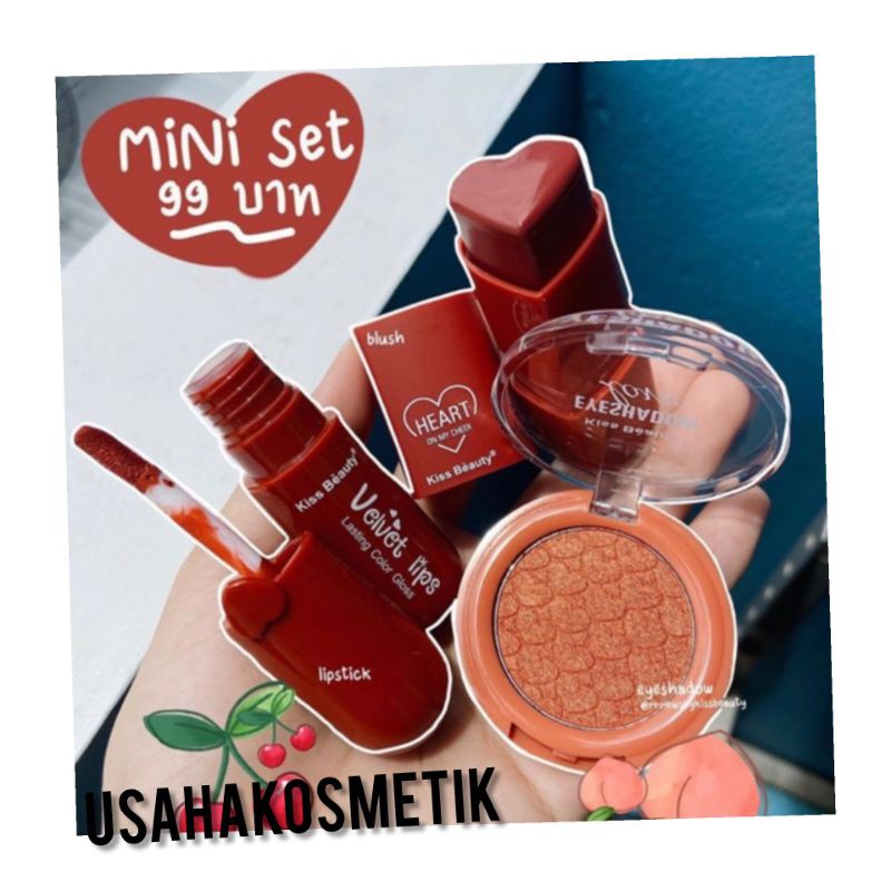 Kiss Beauty Touch your Heart isi[Stick&amp;lipp gloss&amp;Blusher&amp;eyesedow] 5in1 No.83198-03