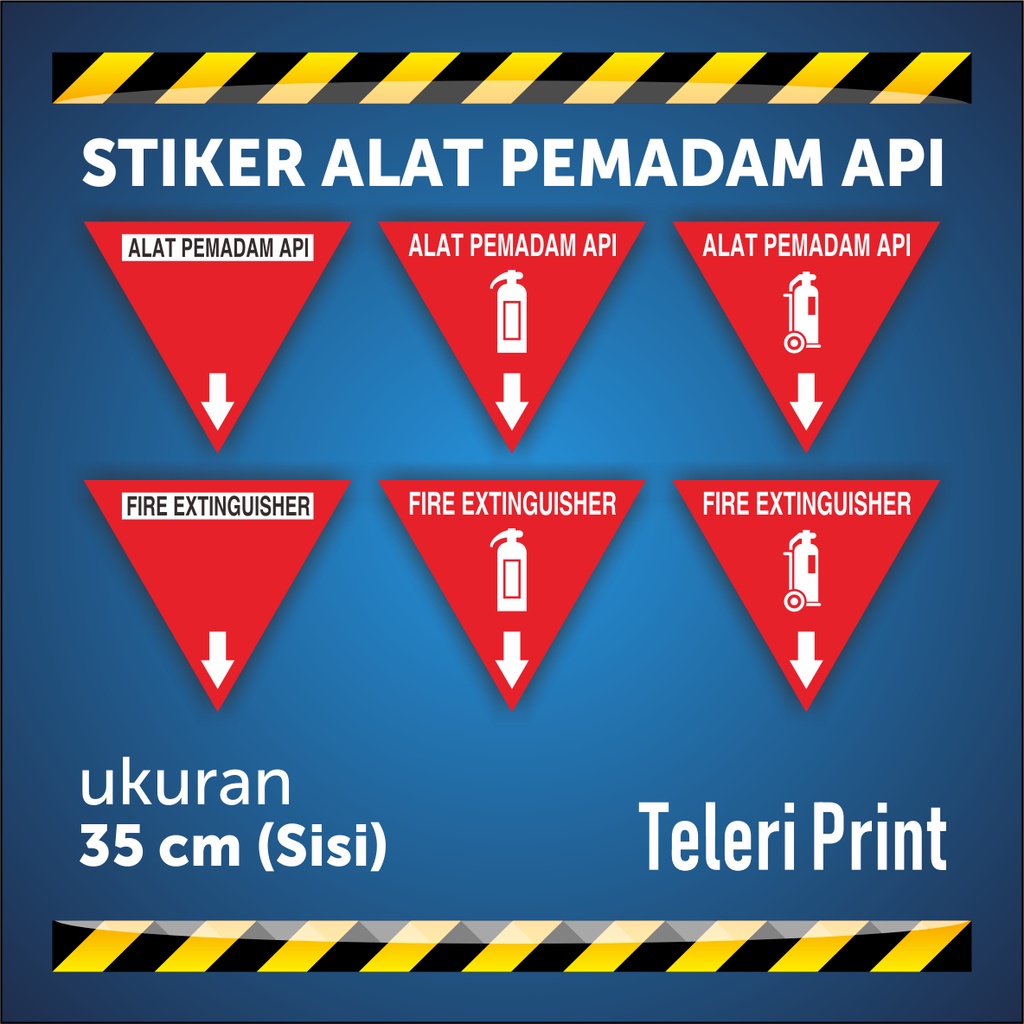

Stiker ALAT PEMADAM API / APAR / APAB TROLI 35 cm (Sisi)