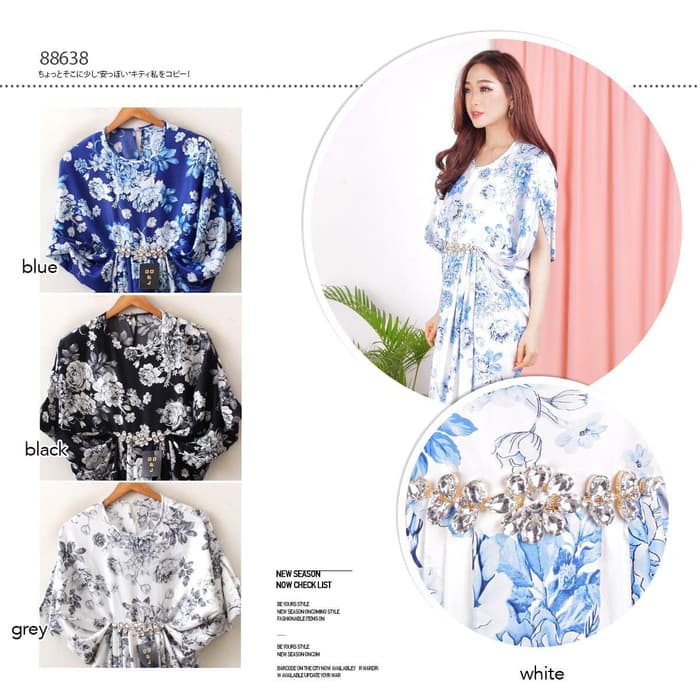 SALE CLAUDIA KAFTAN PAYET SWAROVSKI/ KAFTAN MUSLIM BUNGA/ KAFTAN PREMIUM - B0093