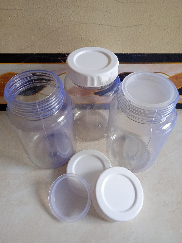 10 Botol Toples 300ml Bumbu Bubuk Sambal Plastik