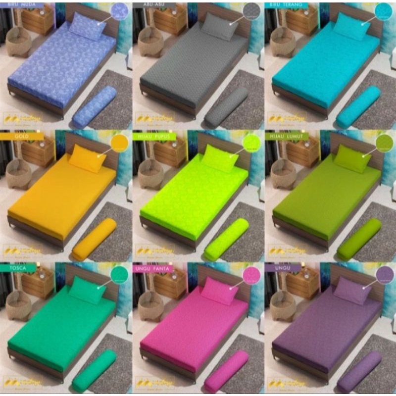 SPREI KATUN POLOS.Ukuran 120x200set & 120x200 Sprei aja. 90x200set &  90x200sprei aja