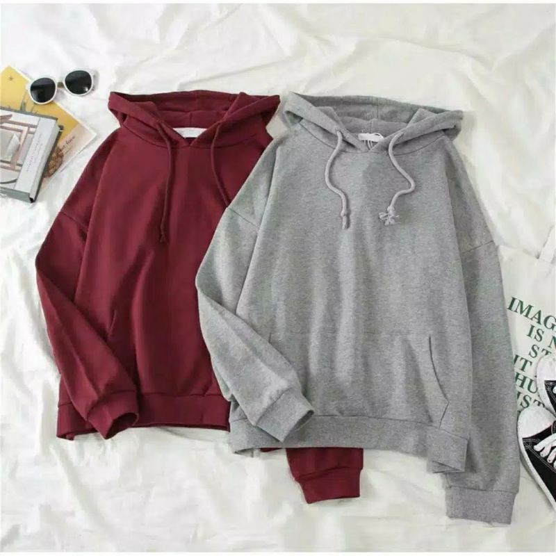 SWEATER WANITA HODDIE POLOS / HODDIE COZEL