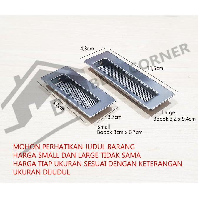 Jual Tarikan Tanam Pintu Geser Small Tarikan Lemari Laci Stainless Shopee Indonesia