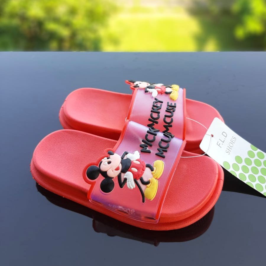 XNY8839-2 Sandal Anak Perempuan Import Umur 4 5 6 tahun - FLD Karakter Mickey Mouse