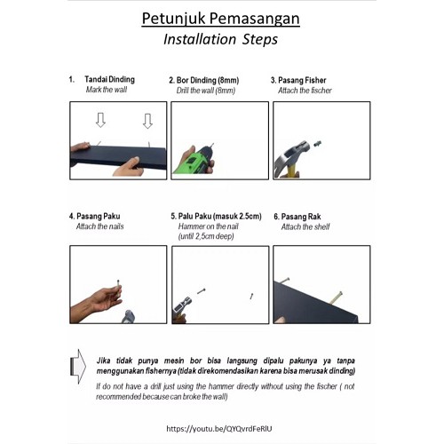 RAK DINGDING MODEL 2 SUSUN SUDUT/LETER L