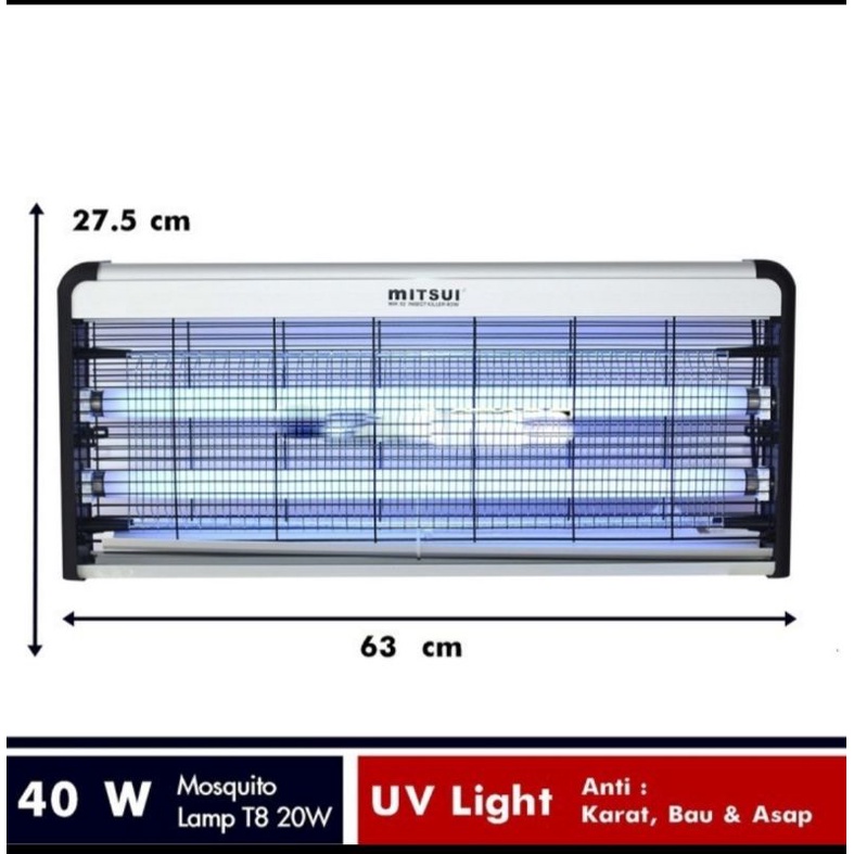 insect killer MITSUI 40 watt MIK 02 - perangkap nyamuk lampu UV