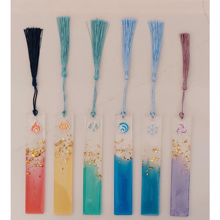 

Genshin Impact (LIMITED!!) - Resin Bookmark/Pembatas Buku Resin
