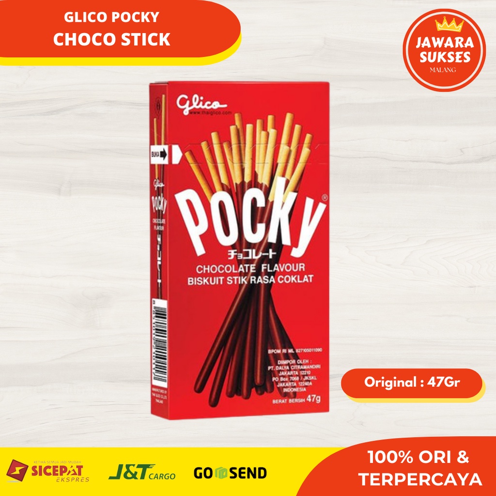 

Pocky Choco Stick 47gr Original | Glico Pocky Coklat Stik