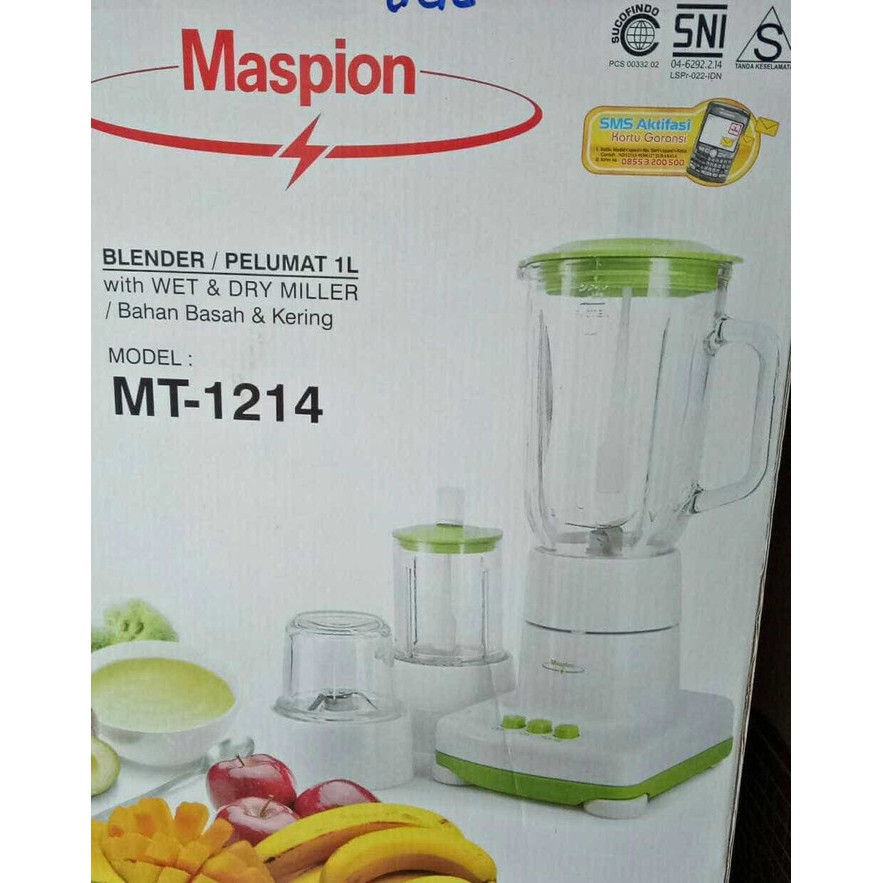 Blender Glass Maspion MT 1214 3in1[1L]