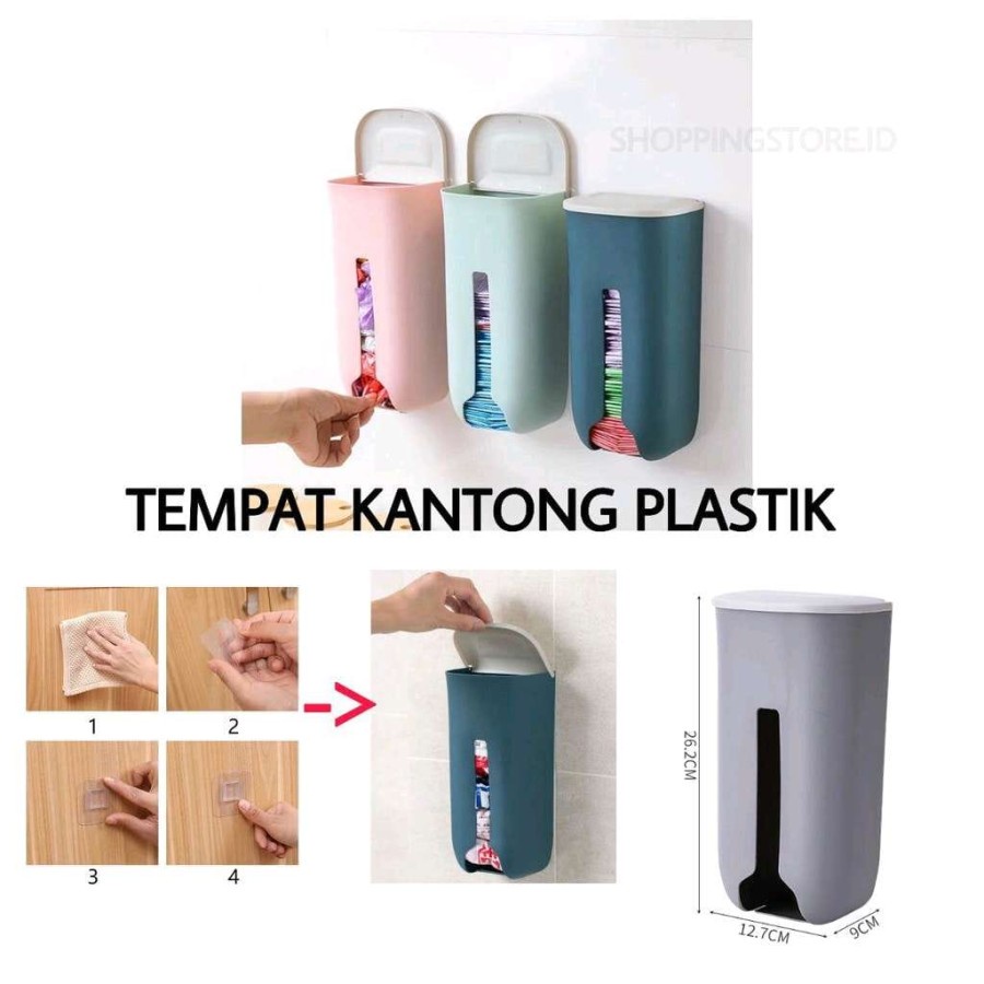 Dispenser Kantong Plastik Tempel Tembok