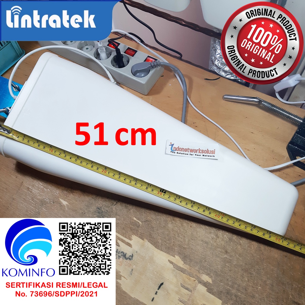 ANTENA LOG PERIODIC PERIODIK LPDA HIGH GAIN U/ MODEM TELKOMSEL XL INDOSAT HUAWEI E3273 E3276 E3372 CRC9 (51cm)