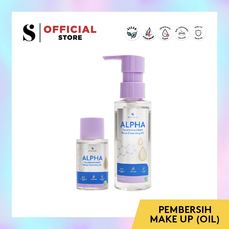 SOMETHINC Alpha Squalaneoxidant Deep Cleansing Oil - Pembersih Make Up (Oil)