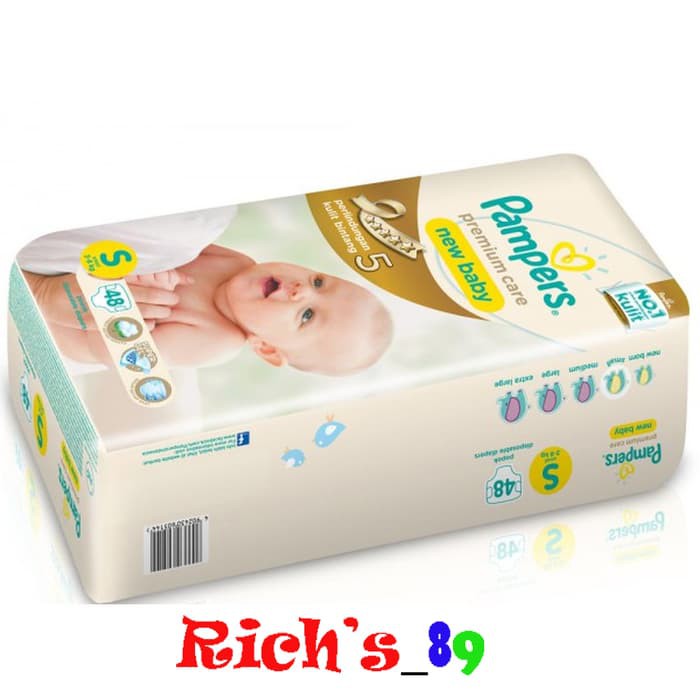 PROMO Pampers Premium Care Popok Perekat - S-48