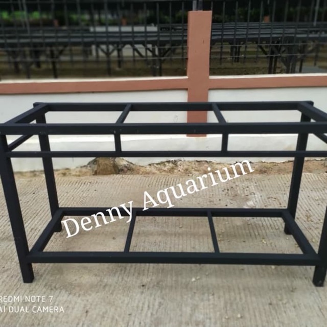 RAK AQUARIUM BESI HOLO 4x4 UKURAN 120x40 cm
