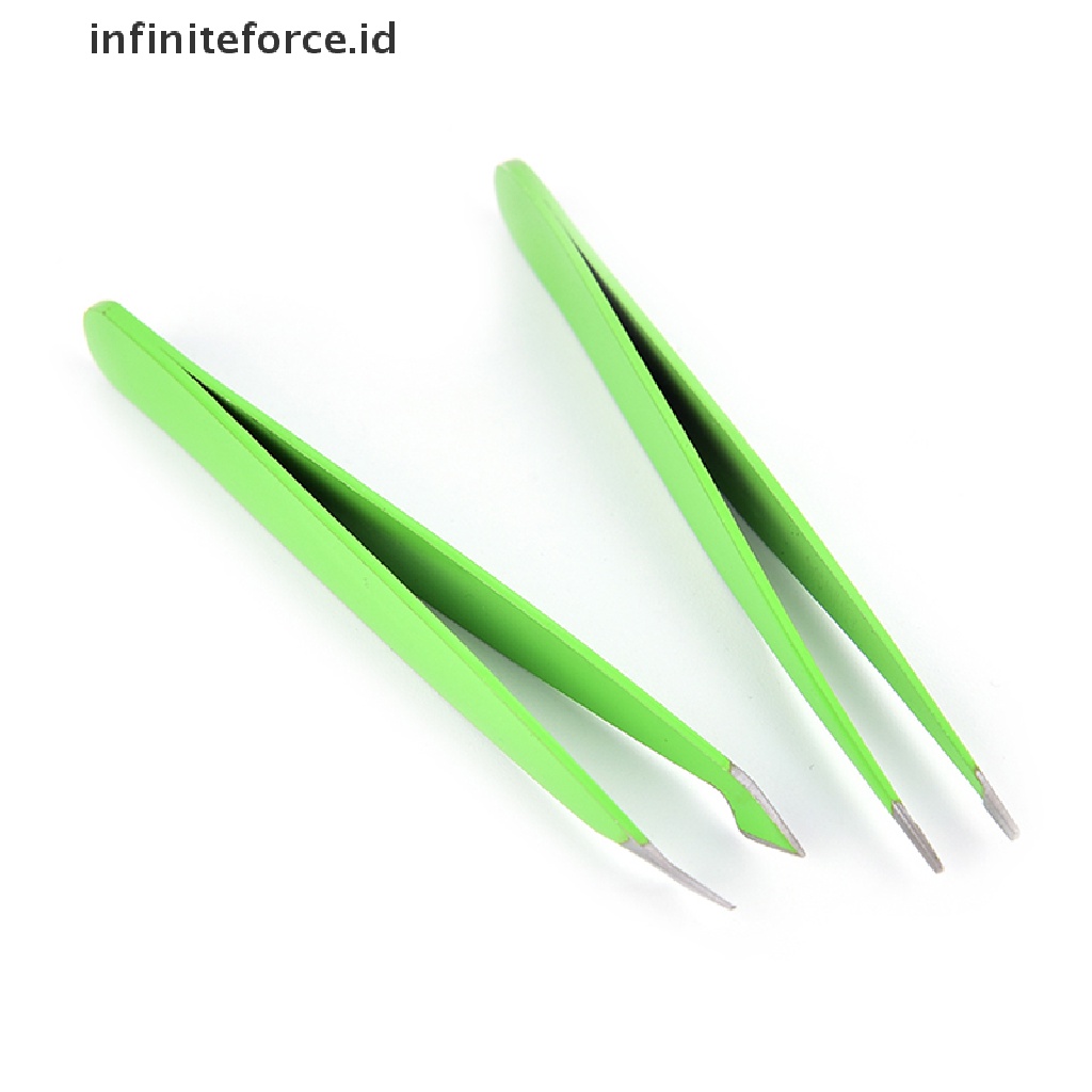 Infiniteforce.id 2pcs / Set Pinset Alis Warna Hijau Untuk Makeup / Kosmetik Wanita