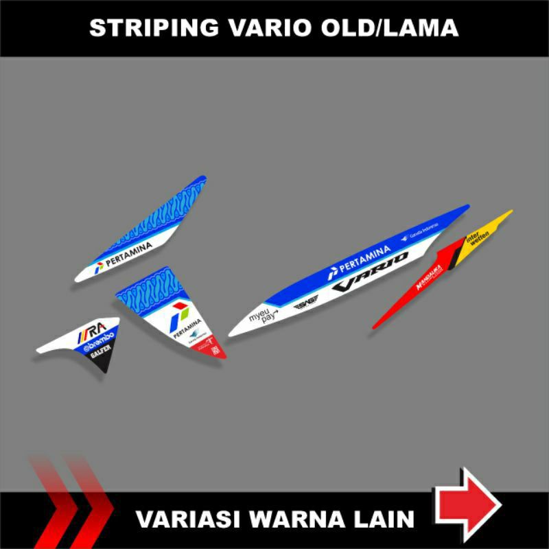 STIKER STRIPING MOTOR VARIO OLD 110/LIS STIKER BODY MOTOR VARIO LAMA/STRIPING LIS BODY MOTOR VARIO 1
