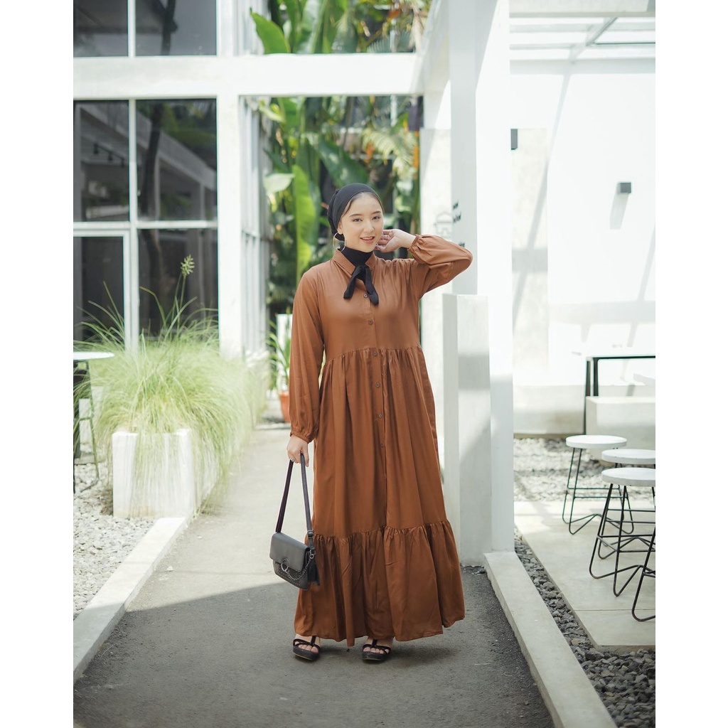 gilvi dress dewasa terbaru kekinian milenial // harga promo bahan katun rayon allsize (7)