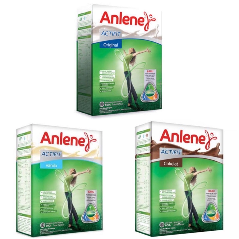 

Anlene Actifit 600gr / Anlene / Actifit / Coklat / Cokelat / Chocolate / Vanilla / Vanila / Box / Plain / Original / susu bubuk / powder