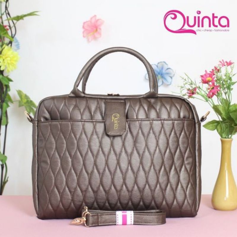 Tas Laptop Besar Quinta || Slempang Laptop Cewek || Annaya Quinta