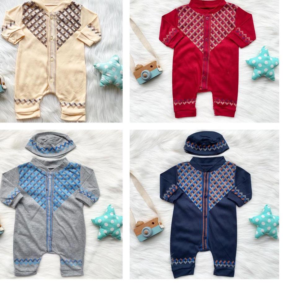 ✺ Koko jumper newborn 0-12 bulan MIRU ABBY baju koko bayi anak cowo balita aqiqah ❃