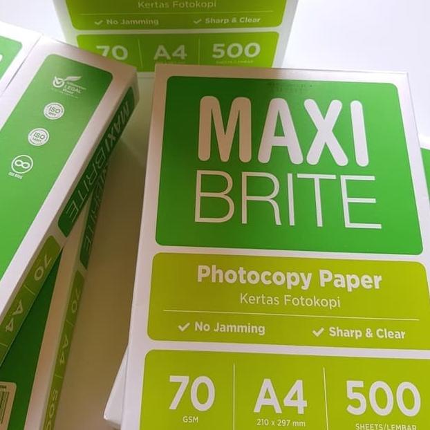 

➴ Kertas Hvs Maxi Brite 70 Gsm/Gr Ukuran A4 - Merah ➳