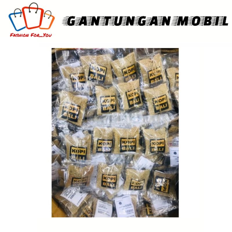 Pengharum Pewangi Gantungan Mobil Biji Kopi Bali Parfum Ruangan Aroma Coffee Lampung