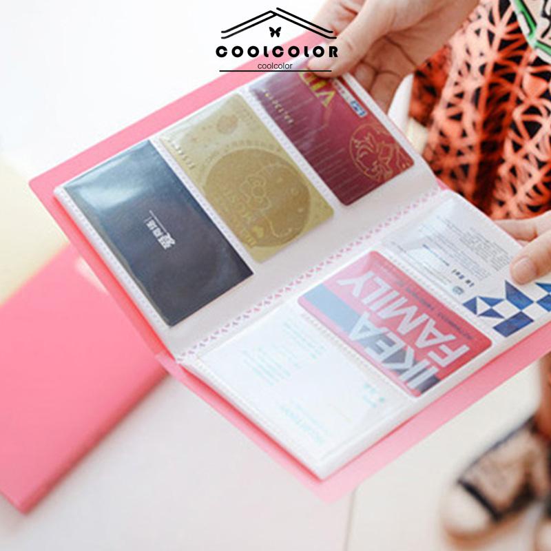 COD❤️120 Posisi Kartu Wajah Korea Lucu Tersenyum Pemegang Kartu Nama PP Card Case Kapasitas Besar Kartu Impor Dari Korea Selatan Murah Pria Wanita