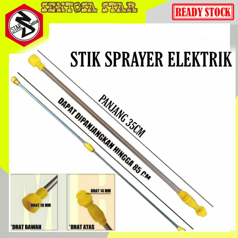 STIK SPRAYER ELEKRTIK MANUAL SEMUA MERK SPRAYER/ STIK SPRAYER TELESKOPIK ANTENA BISA PANJANG PENDEK