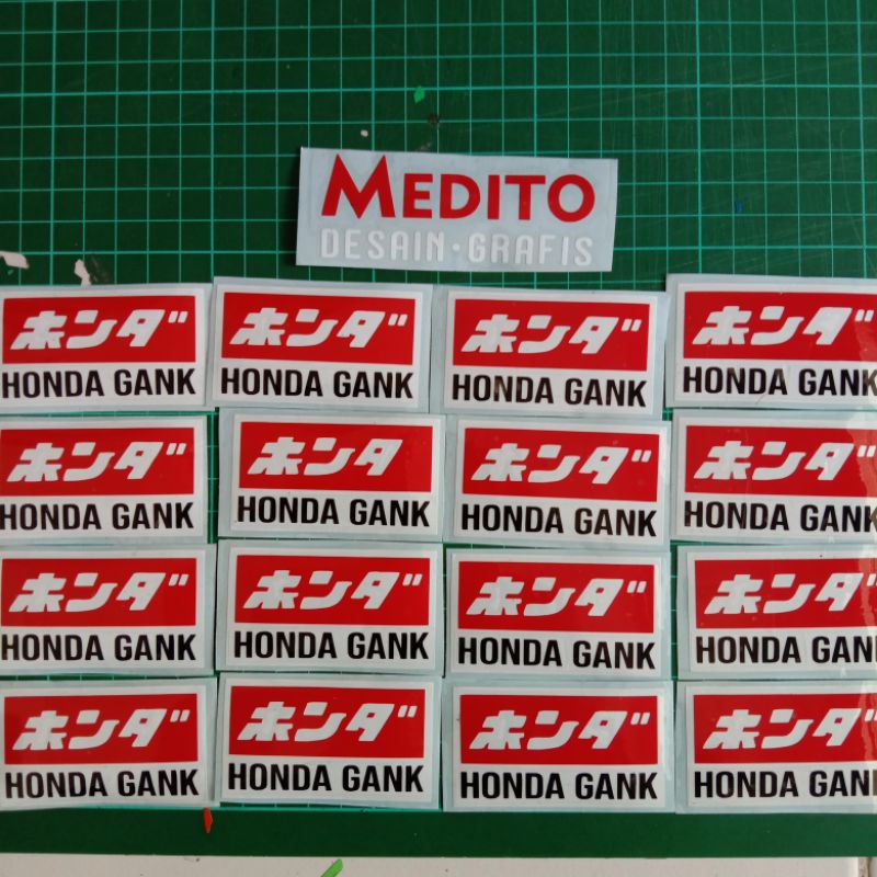 Sticker Cutting HONDA GANK