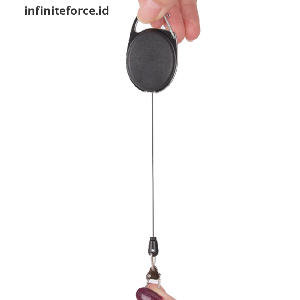 (infiniteforce.id) Gantungan Kunci Dengan Tali Retractable Untuk Outdoor