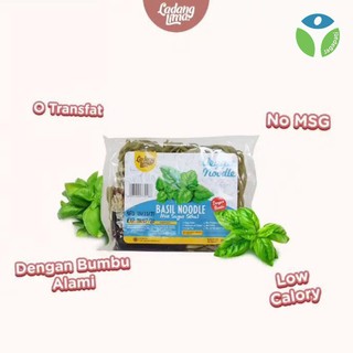 Ladang Lima - Veggie Noodle Basil 76gr - Mie Organik Daun