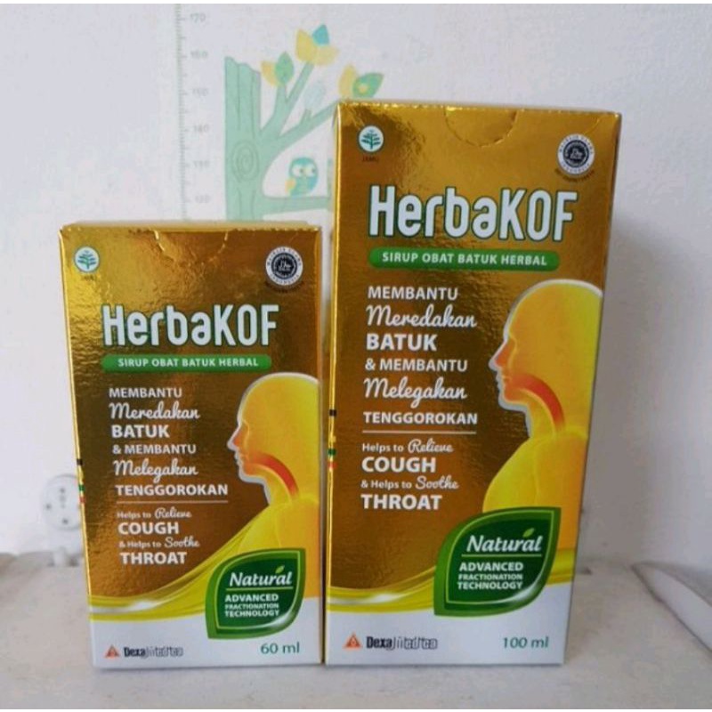 

Herbakof Sirup Obat Batuk Dan Tenggorokan Berbahan Herbal - Isi 60, 100Ml