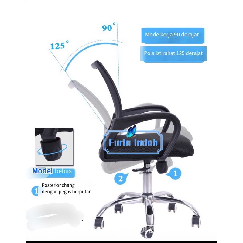 kursi kantor kursi staff kursi kerja kursi gaming TYPE 808#