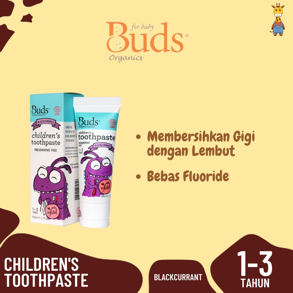 BUDS Toothpaste With Xylitol 1-3 Years