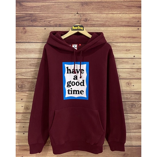 hoodie have a good time maroon