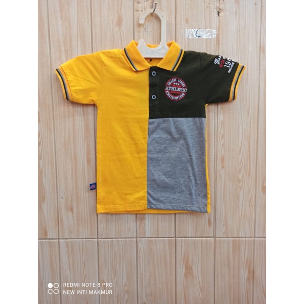 Ready stok polo anak motif random 1