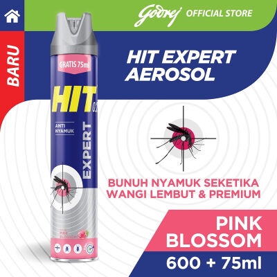 HIT Expert Aerosol Anti Nyamuk Pink Blossom 600ml