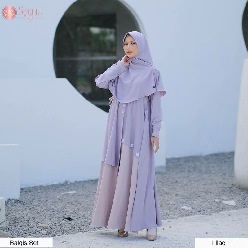 JUAL BAJU GAMIS BALQIS DRESS ORIGINAL BY SEENA MODESTY