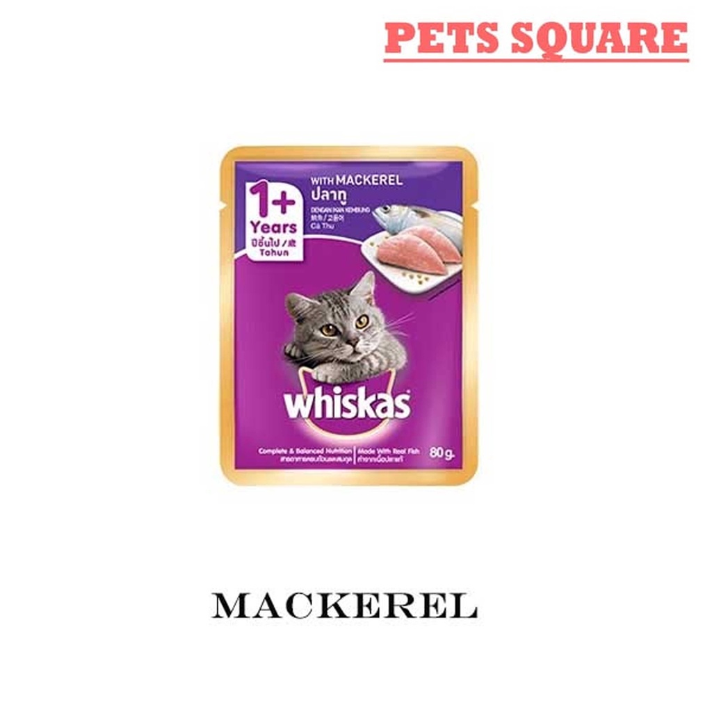 WHISKAS POUCH MACKEREL