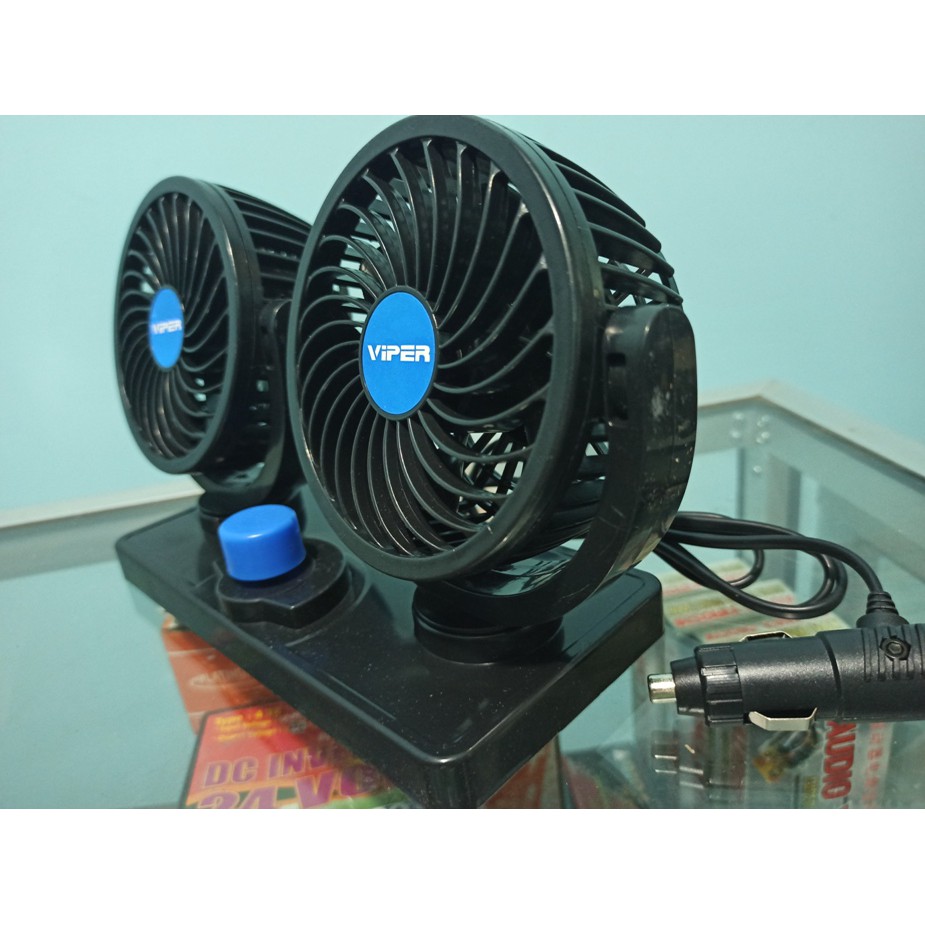 Kipas Mobil DC Lighter 12V Colok Rokok Fan Double Blower TERMURAH V