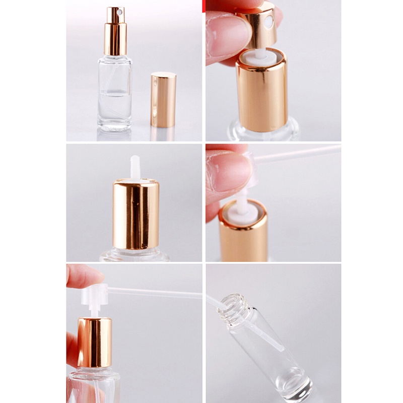 {LUCKID}10pcs/set Portable Perfume Refill Tools sprayer Diffuse Funnels Filling Device