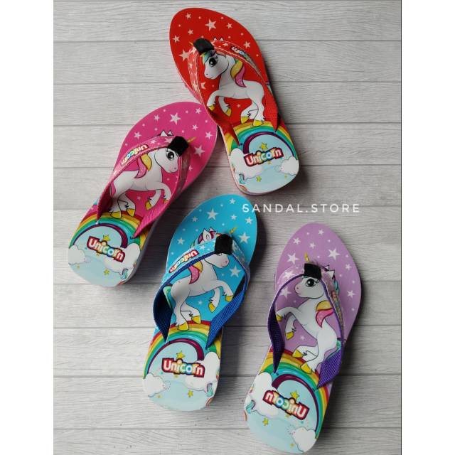  SANDAL  KARAKTER ANAK  WEDGES UNICORN  Shopee Indonesia