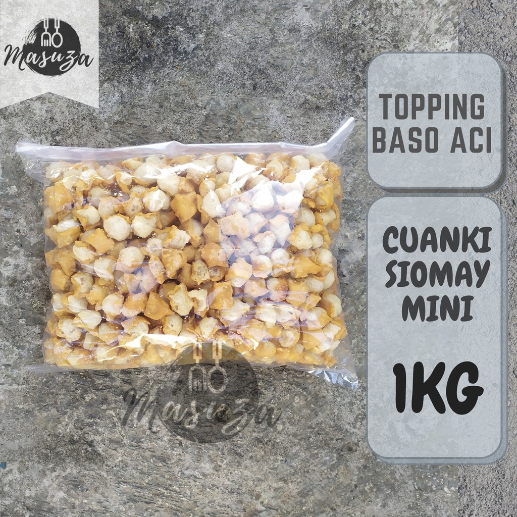 

1kg Cuanki Siomay Mini Gurilem Mini Kering Topping Baso Aci Seblak Khas Garut Merk SAWARGI