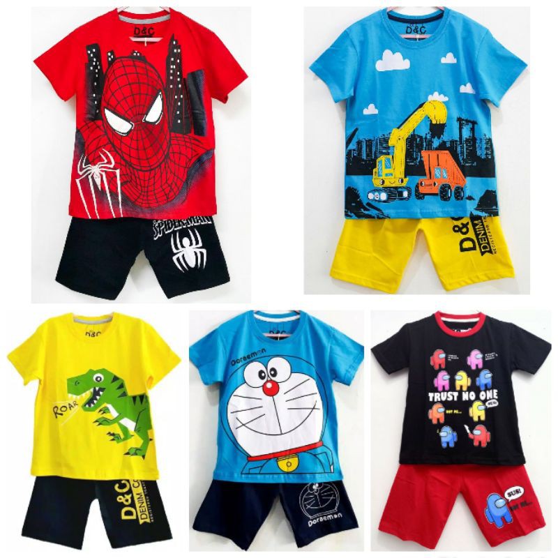 Setelan Anak Laki laki/Baju Anak Laki laki/Setelan Anak Cowok 1-12 Tahun