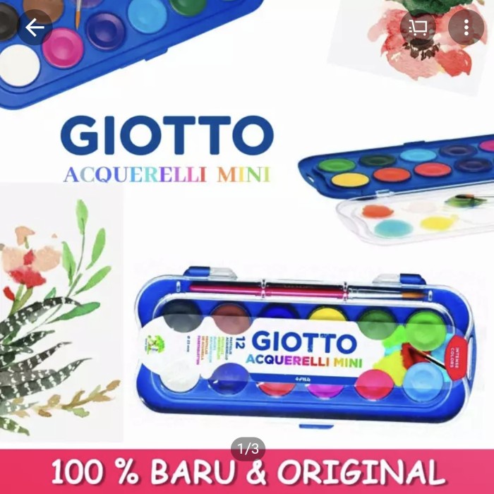 

Lucu Watercolour Cake 12 Warna Giotto Cat Air 23Mm Watercolor Trendi