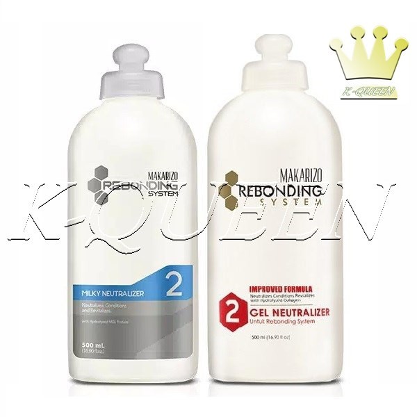 MAKARIZO Rebonding System Neutralizer 500ml STEP 2 Netral Milky / Gel / Smoothing / Pelurus Rambut
