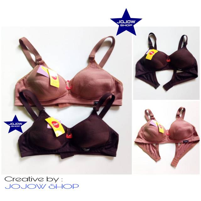 Bra sport Venna tali lebar tanpa kawat tanpa busa