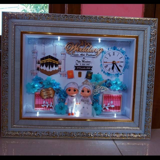 Mahar pernikahan/mahar mas kawin/mahar boneka/mahar unik/mahar lampu/mahar mekkah/mahar jam